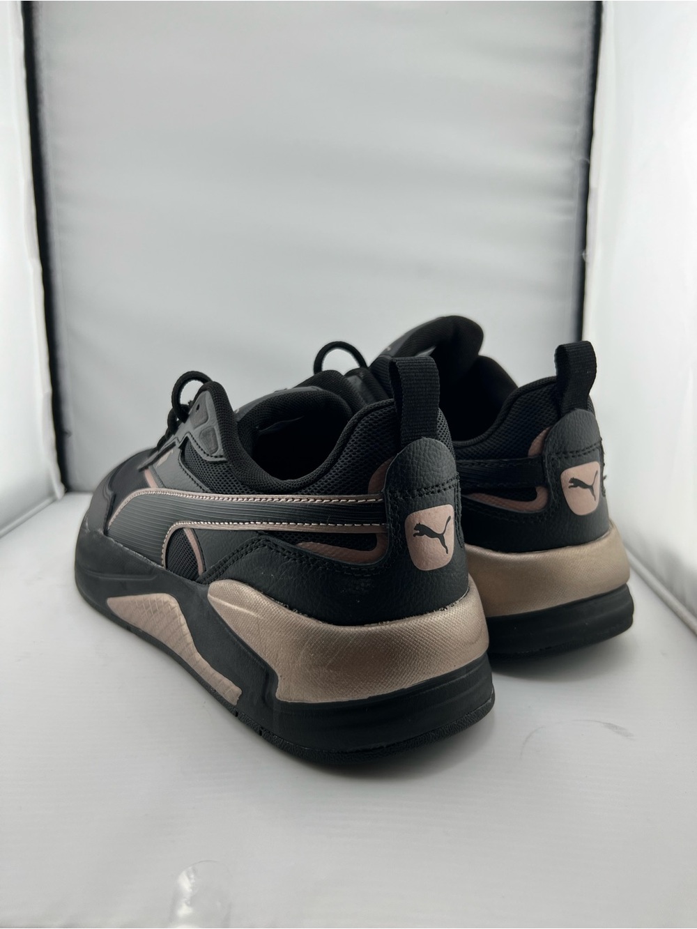 Puma Black Rose Gold Chunky Athletic Running Sneakers Women’s Size 10 - Picture 5 of 15